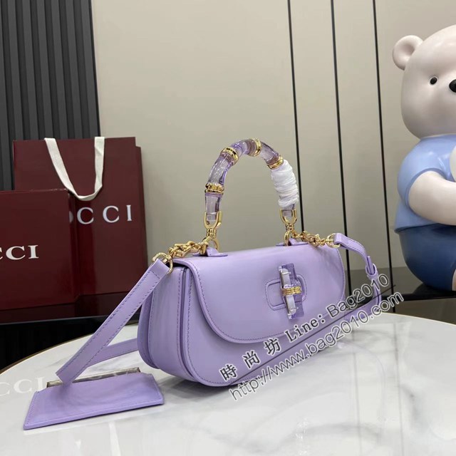 Gucci專櫃古馳最新款Bamboo Diva手提包肩背女包小號手提包 jh2967型號：827750